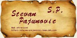 Stevan Pajunović vizit kartica